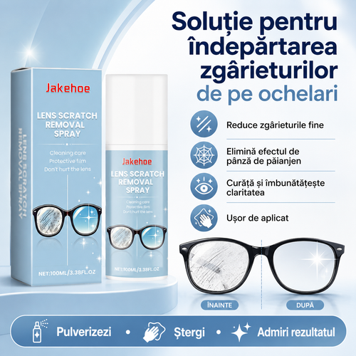 Soluție pentru lentile zgâriate