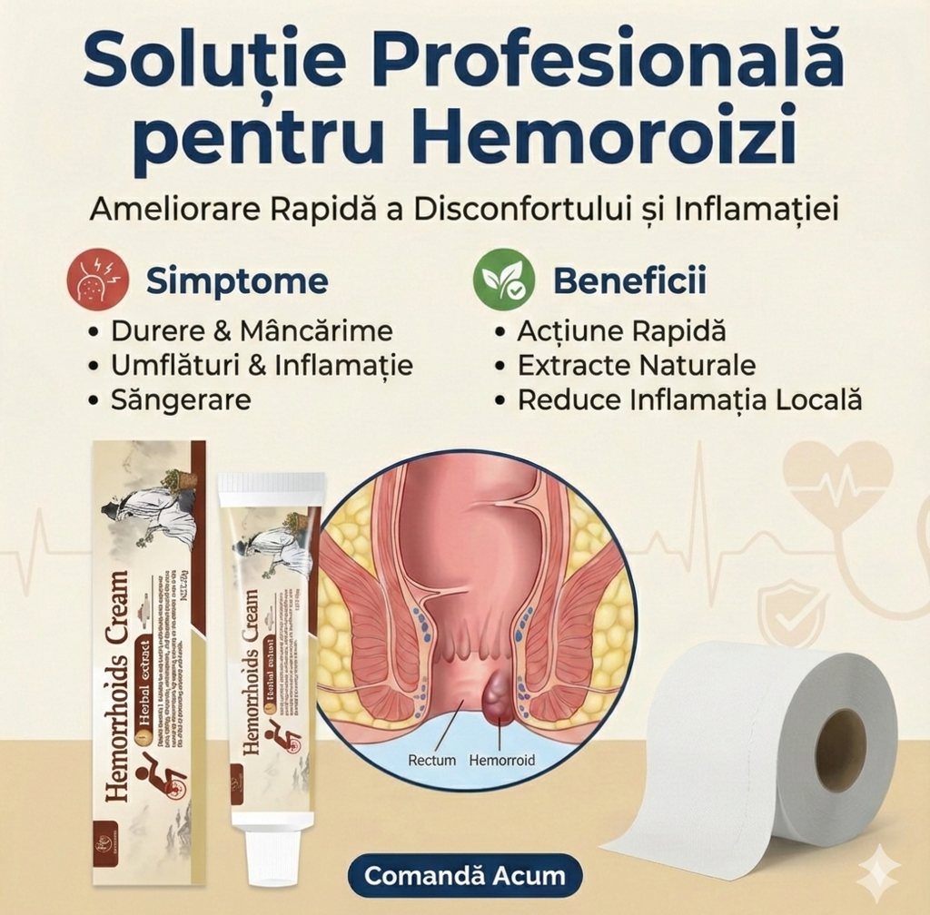 Cremă Herbală pentru Hemoroizi
