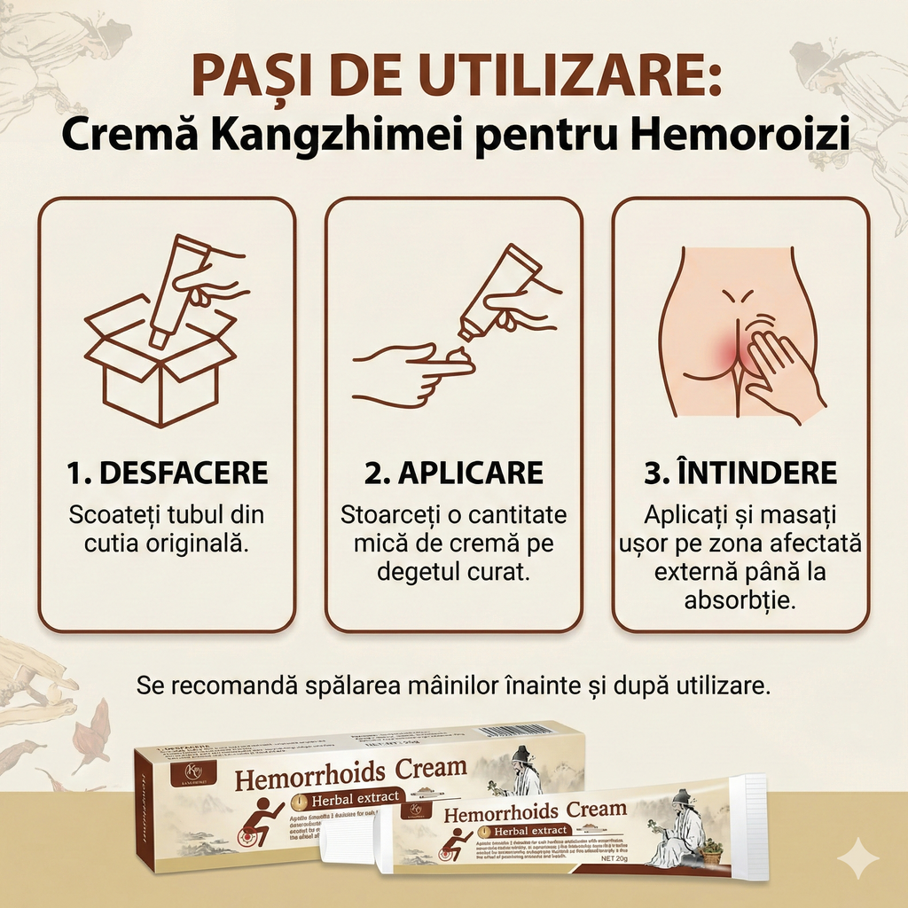 Cremă Herbală pentru Hemoroizi
